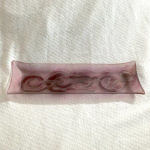 Purple Glass Dish Tray Vintage 1960s/70s Bundle Only Unused